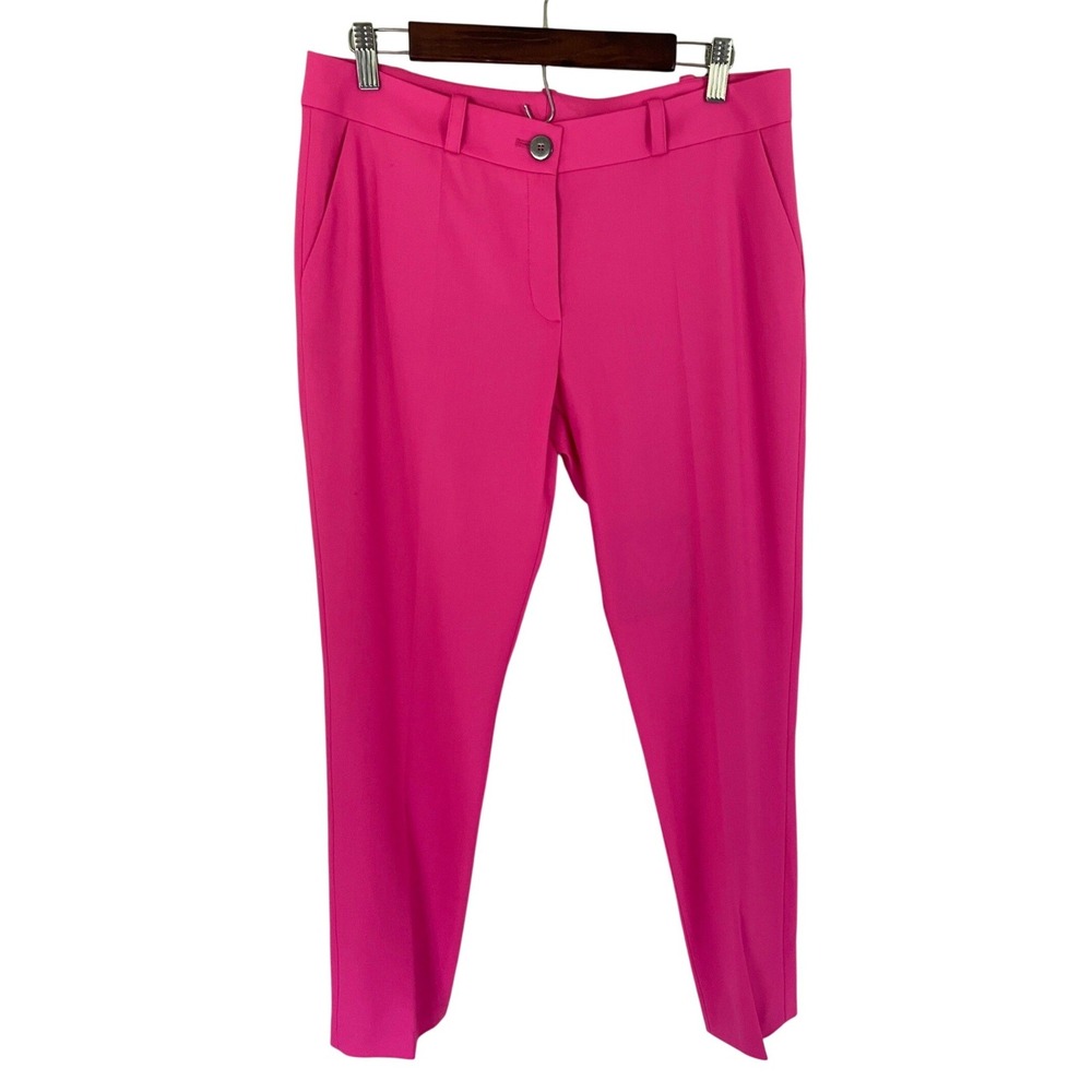 Marcell von Berlin Pink Wool Blend Tapered Trousers Womens Size 6 US 38 EU NEW